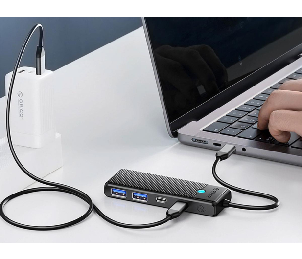 Orico Hub USB-C - 2x USB-A 3.0 + 2x USB-C 3.0 - czarny - 1486496 - zdjęcie 7